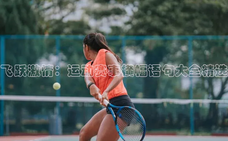 飞跃激情：运动赛事横幅语句大全精选